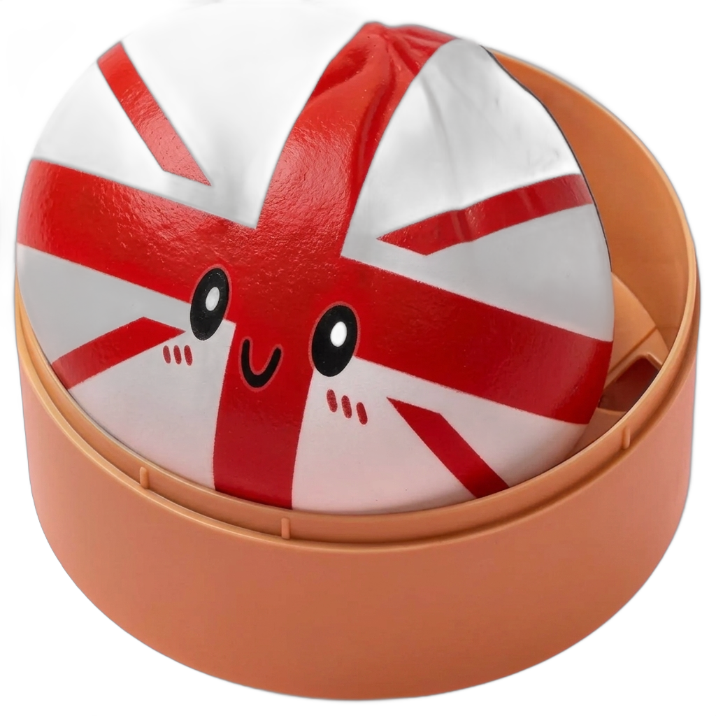 Flag Squishy Toy Dumpling Wielka Brytania ściskany w dłoni