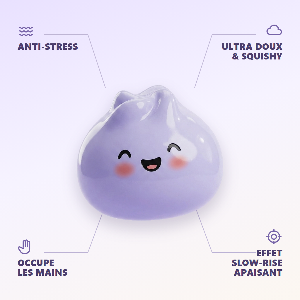 Dumpling Squishy Mystery Niespodzianka infografika: najważniejsze zalety