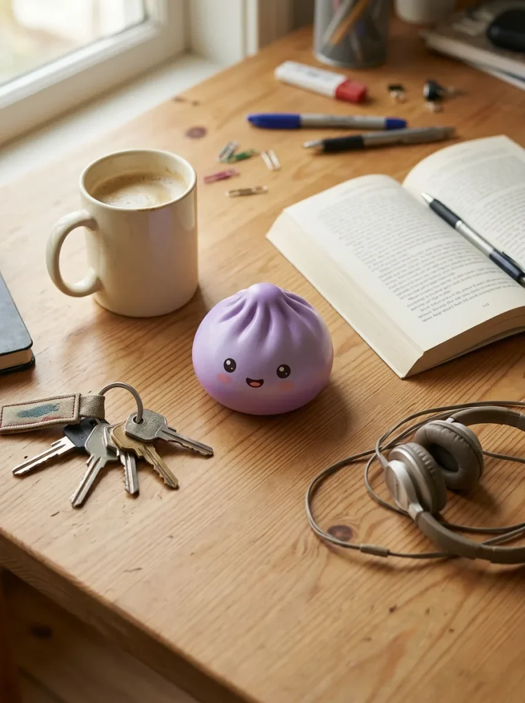 Dumpling Squishy Mystery Niespodzianka na biurku