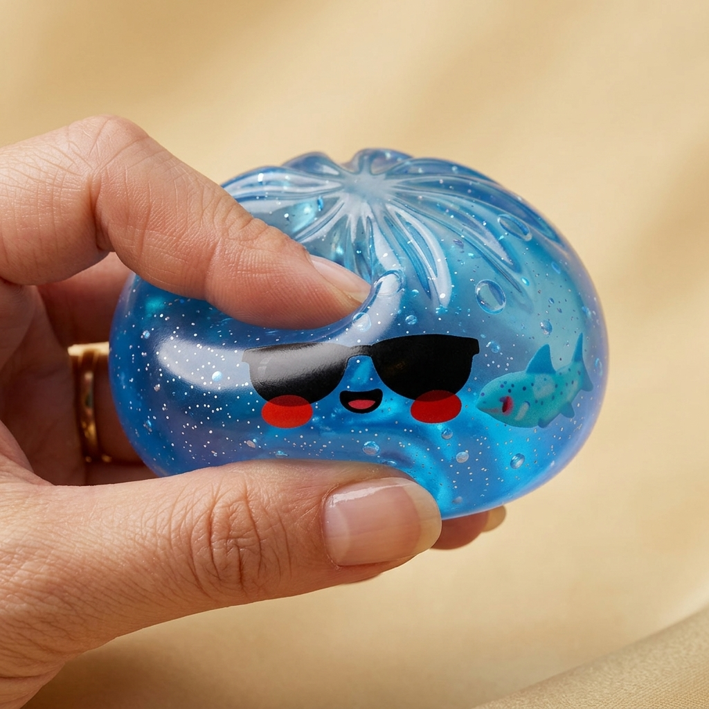 Dumpling Squishy w Okularach – Chłodny Rarytas efekt slow-rise w akcji