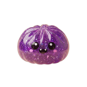 Squishy Dumpling Vampire Halloween Glitter Fiolet ściskany w dłoni