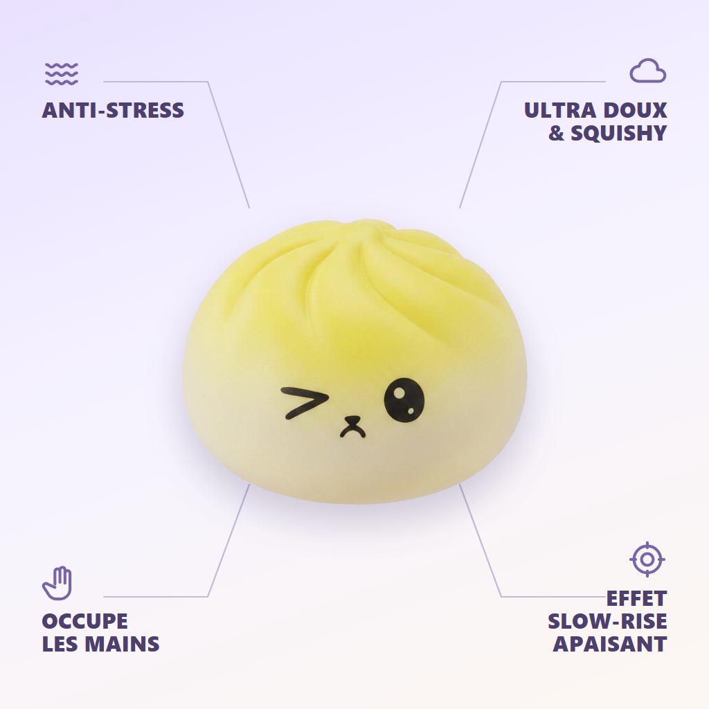 Mystery Dumpling Squishy Niespodzianka Viral infografika: najważniejsze zalety
