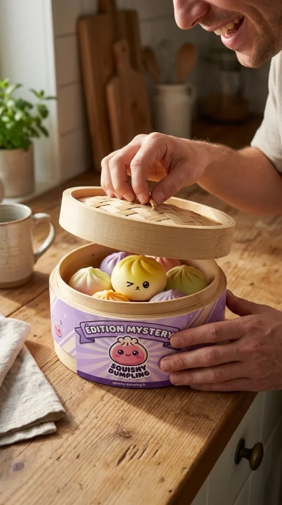 Mystery Dumpling Squishy Niespodzianka Viral podczas rozpakowywania