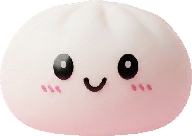 Dumpling Squishy Śnieżnobiały ściskany w dłoni