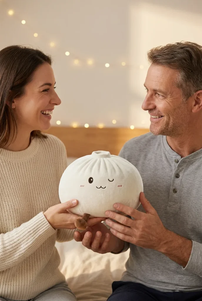 Dumplings Squishy Toy XXL Biały jako pomysł na prezent