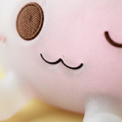 Dumplings Squishy Toy XXL Biały makro tekstury pianki