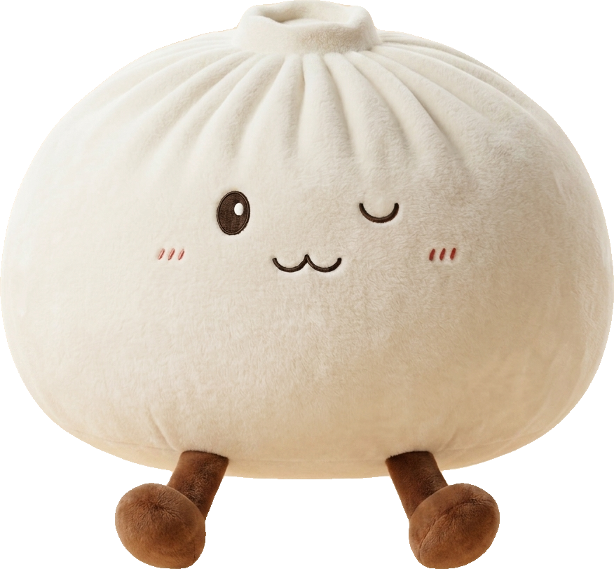 Dumplings Squishy Toy XXL Biały ściskany w dłoni