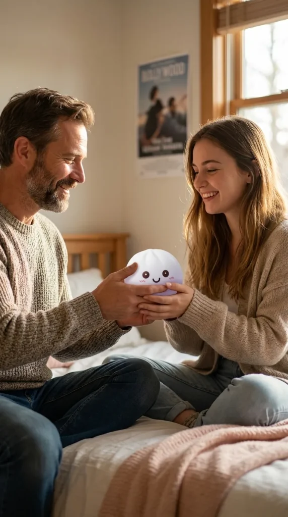 Dumpling Squishy Lampka Nocna Biały Księżyc jako pomysł na prezent