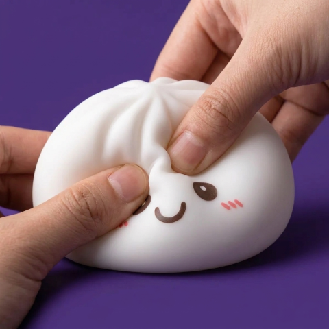 Dumpling Squishy Lampka Nocna Biały Księżyc ściskany w dłoni