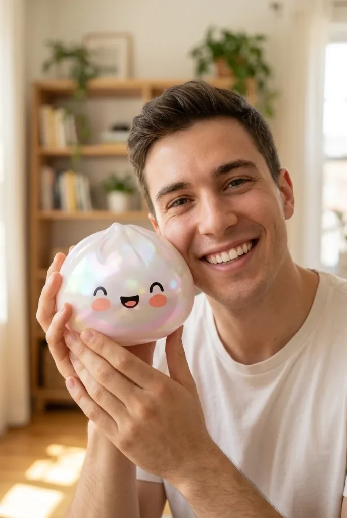 Dumpling Squishy Biały Obłok na co dzień