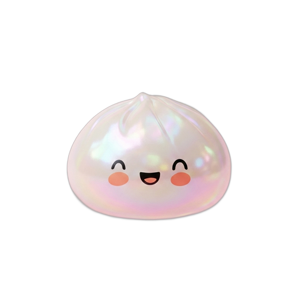 Dumpling Squishy Biały Obłok ściskany w dłoni