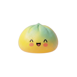 Squishy Dumpling Yellow Fade Żółty Ombre ściskany w dłoni