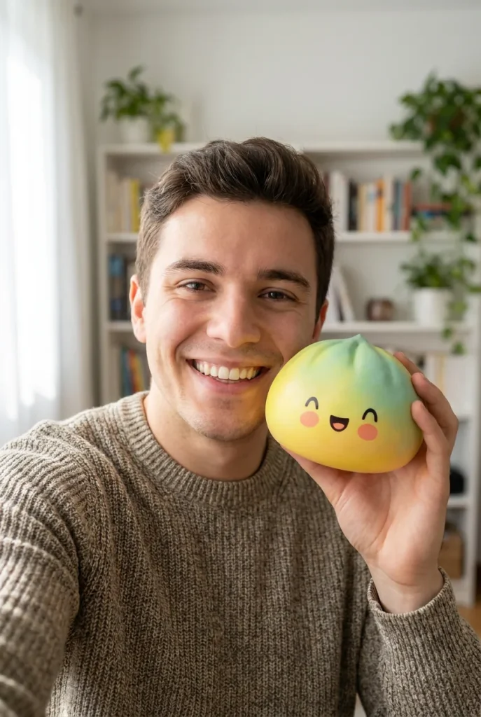 Squishy Dumpling Yellow Fade Żółty Ombre na co dzień