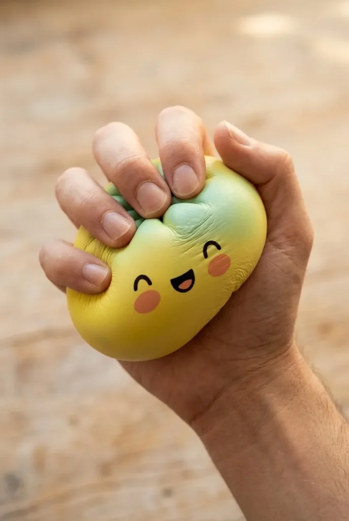 Squishy Dumpling Yellow Fade Żółty Ombre podczas ściskania