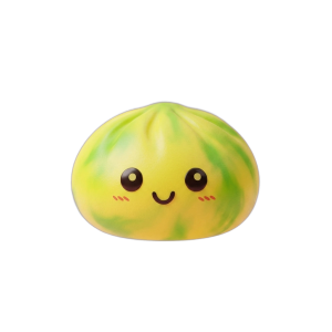 Squishy Dumpling Tie Dye Żółty Cytrynowy ściskany w dłoni