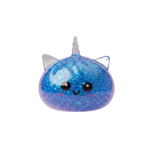 Dumpling Squishy Jednorożec Glitter Niebieski ściskany w dłoni