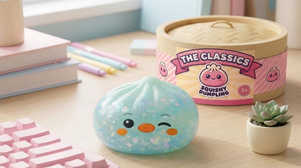 Dumpling Squishy Pingwin Mrożona Mięta w codziennej aranżacji