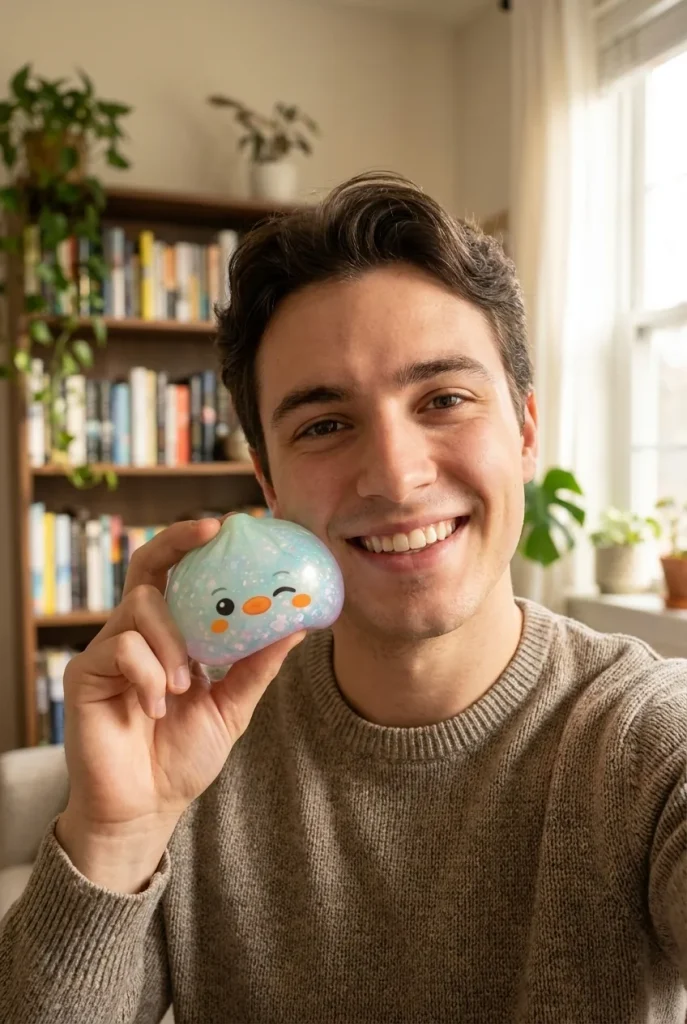 Dumpling Squishy Pingwin Mrożona Mięta na co dzień