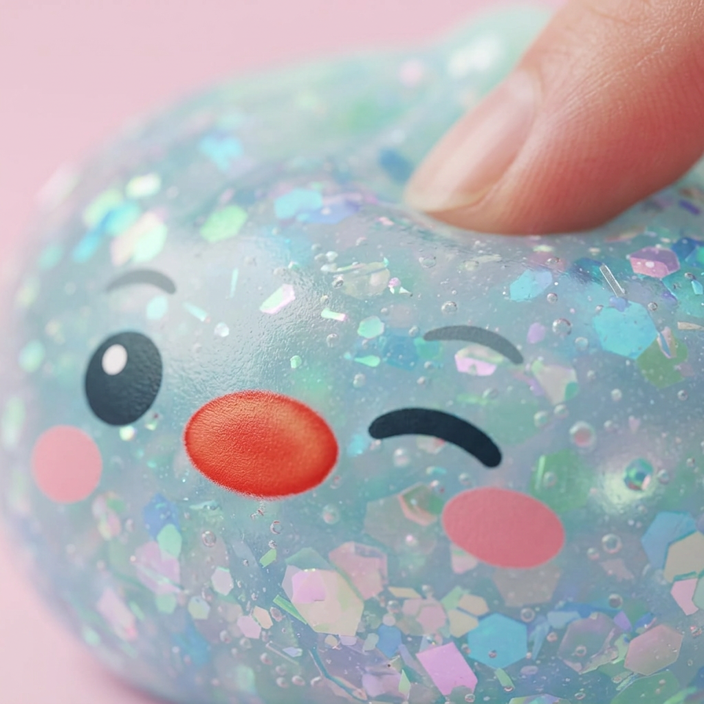 Dumpling Squishy Pingwin Mrożona Mięta makro tekstury pianki