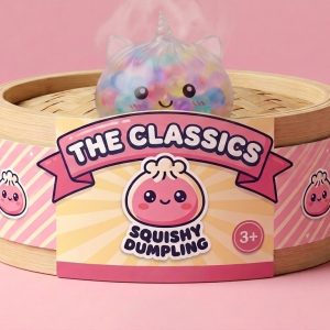 Squishy Dumpling Bubble Jednorożec Pastel w bambusowym koszyku