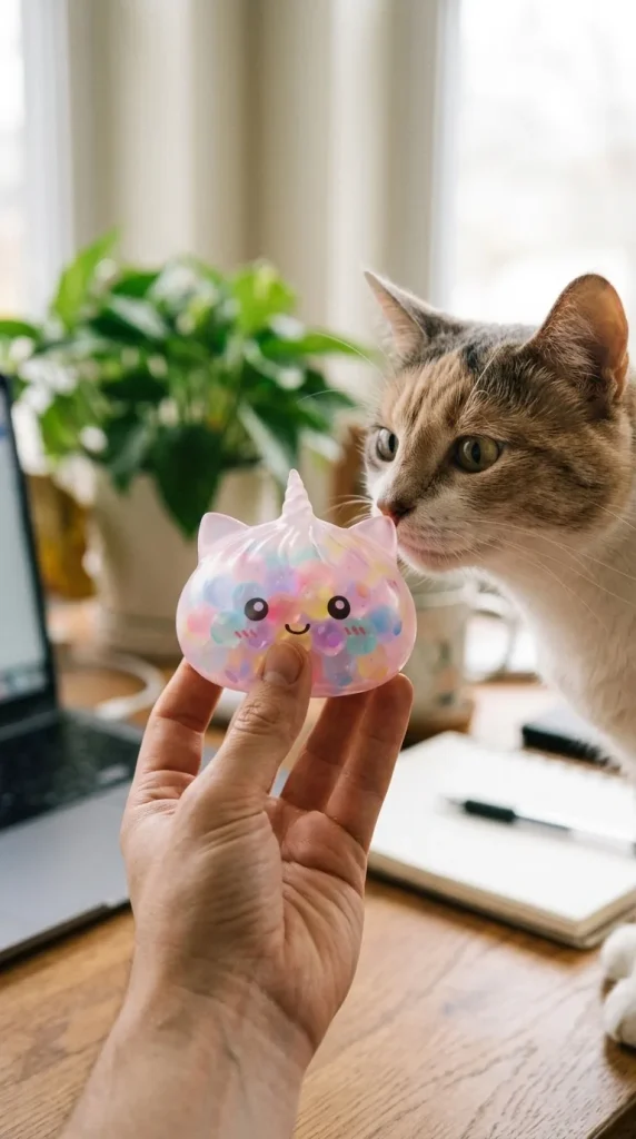 Squishy Dumpling Bubble Jednorożec Pastel z pluszakiem