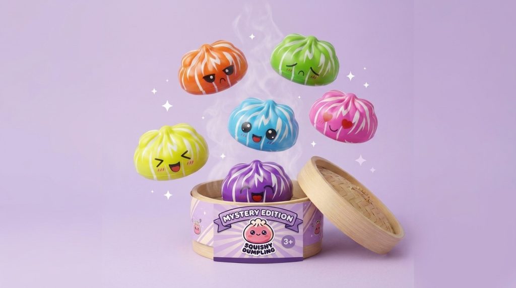 Squishy Dumpling Mystery Happy Faces – Wesołe Buźki ściskany w dłoni