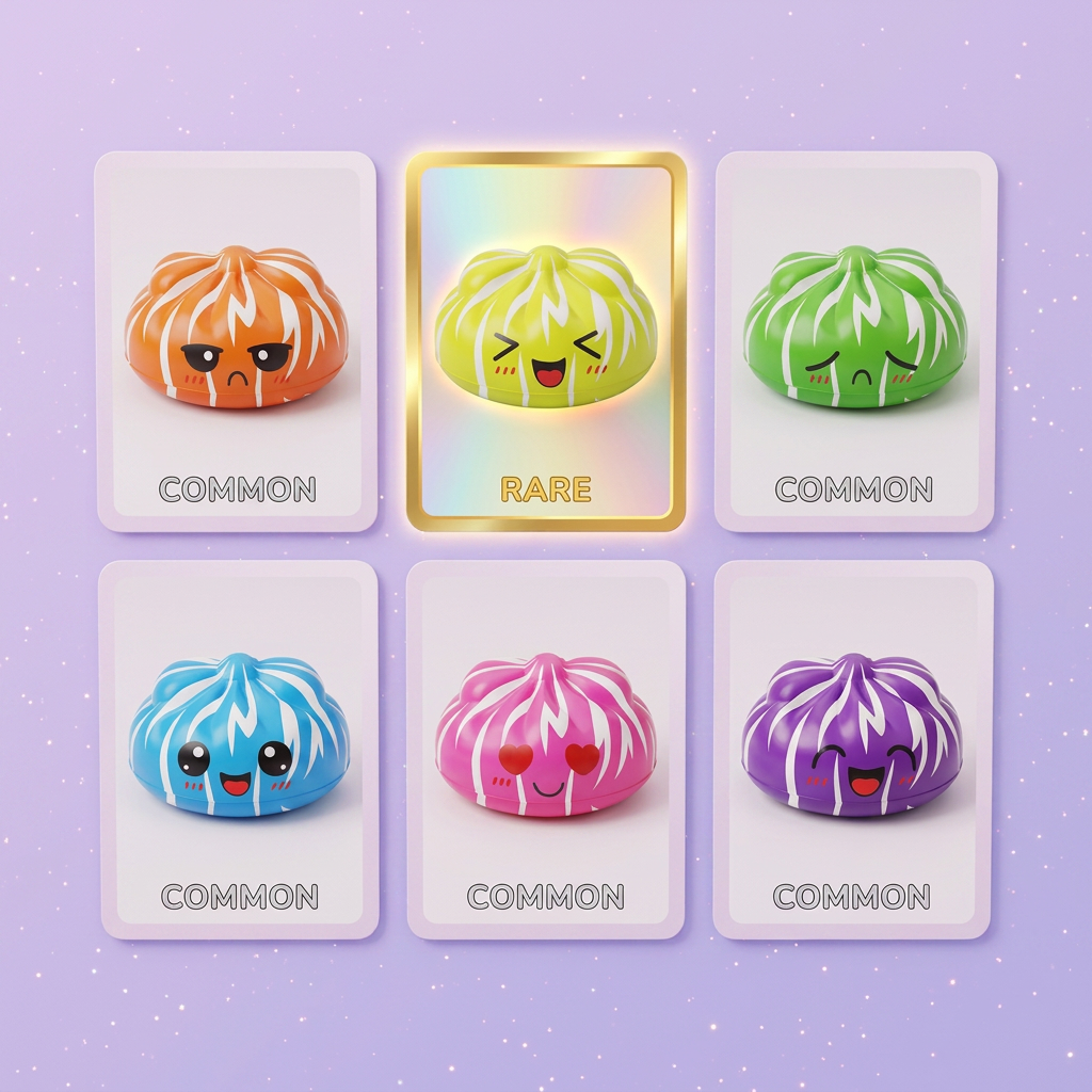 Squishy Dumpling Mystery Happy Faces – Wesołe Buźki ściskany w dłoni