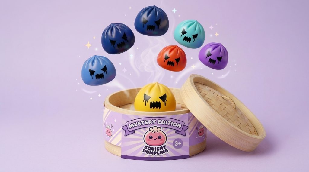 Squishy Dumpling Duch Mystery ściskany w dłoni