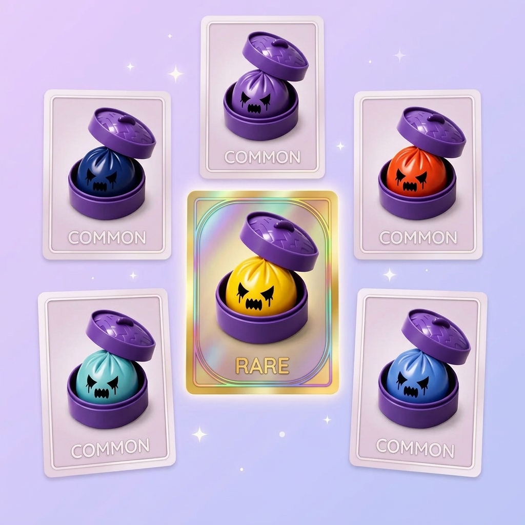Squishy Dumpling Duch Mystery ściskany w dłoni