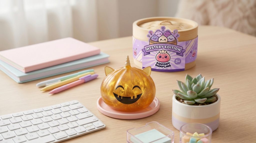 Dumpling Squishy Mystery Halloween Rogaty Jednorożec w codziennej aranżacji