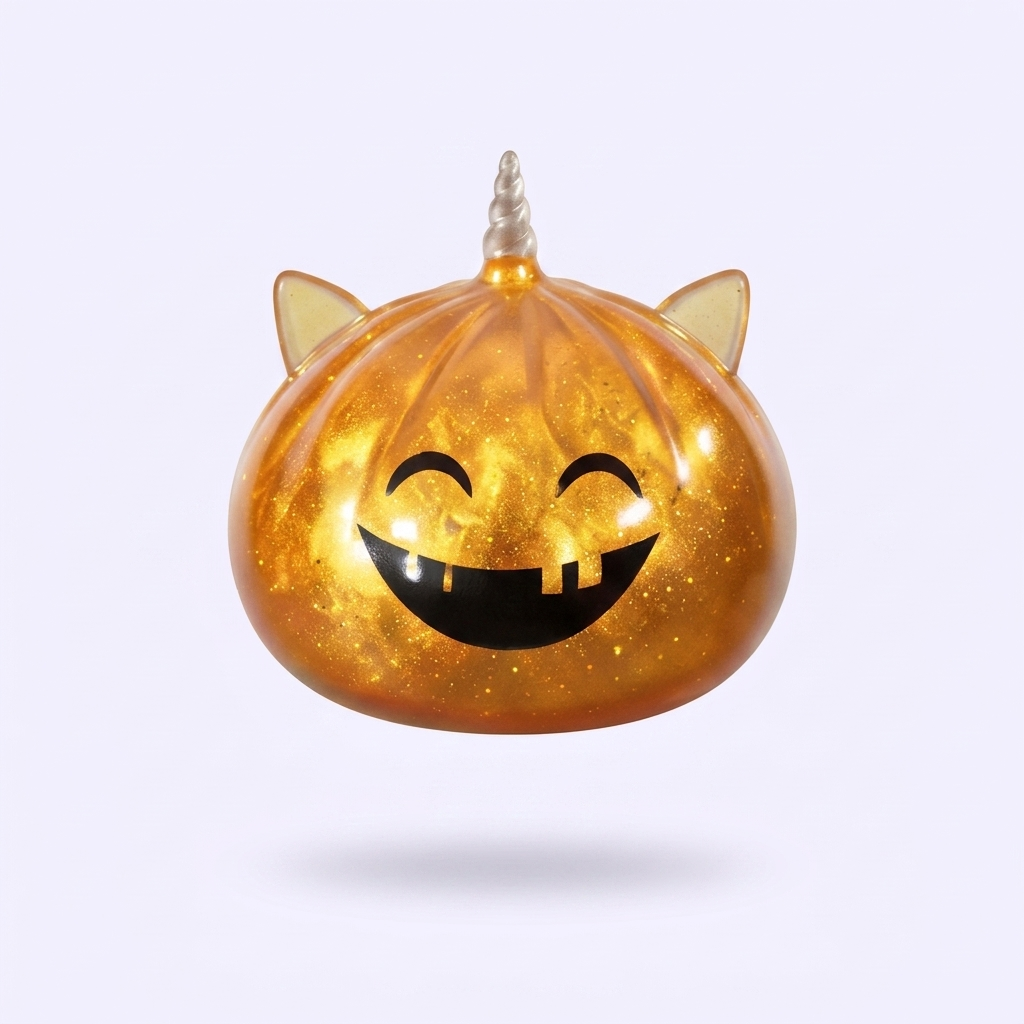 Dumpling Squishy Mystery Halloween Rogaty Jednorożec ściskany w dłoni