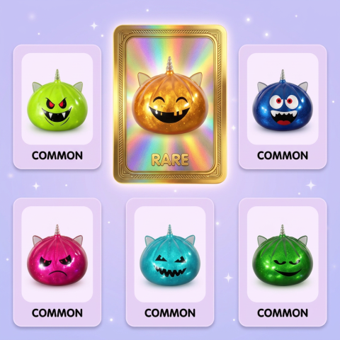 Dumpling Squishy Mystery Halloween Rogaty Jednorożec ściskany w dłoni