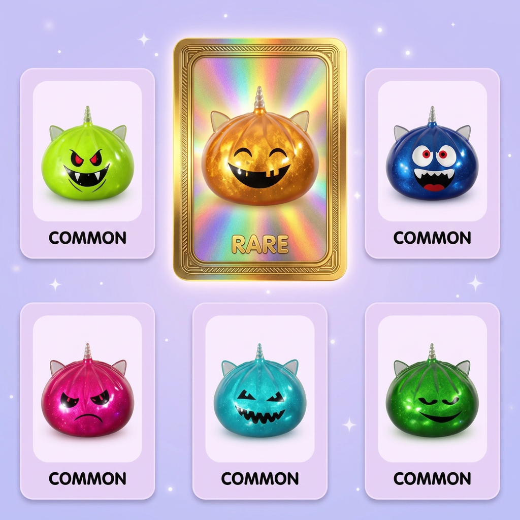 Dumpling Squishy Mystery Halloween Rogaty Jednorożec ściskany w dłoni