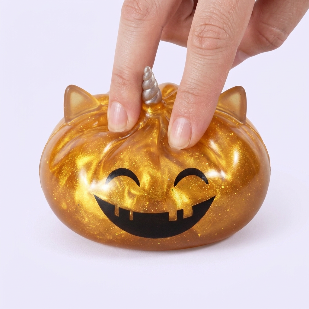 Dumpling Squishy Mystery Halloween Rogaty Jednorożec ściskany w dłoni