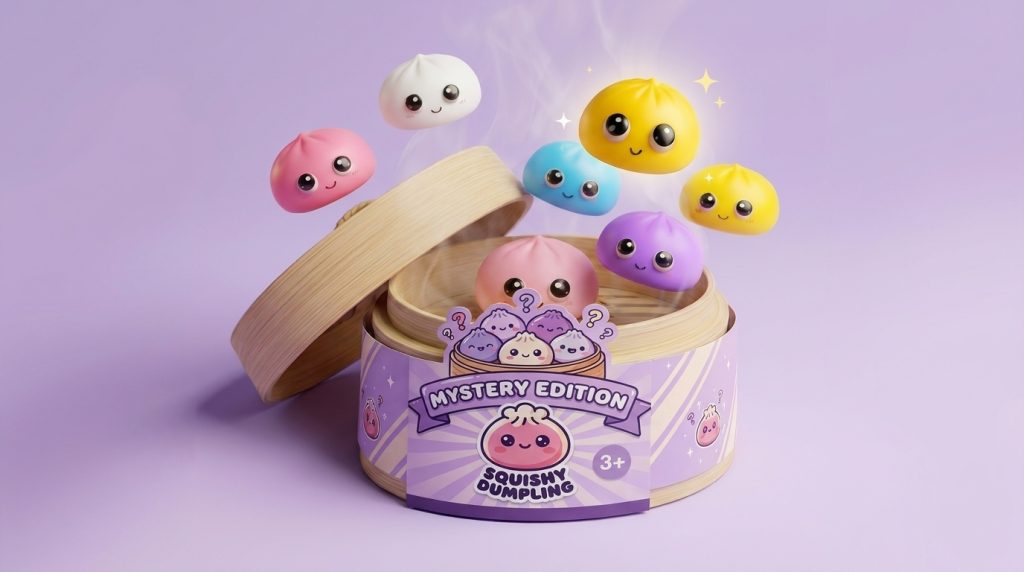 Dumpling Squishy Mystery Pop Wielkie Oczy ściskany w dłoni