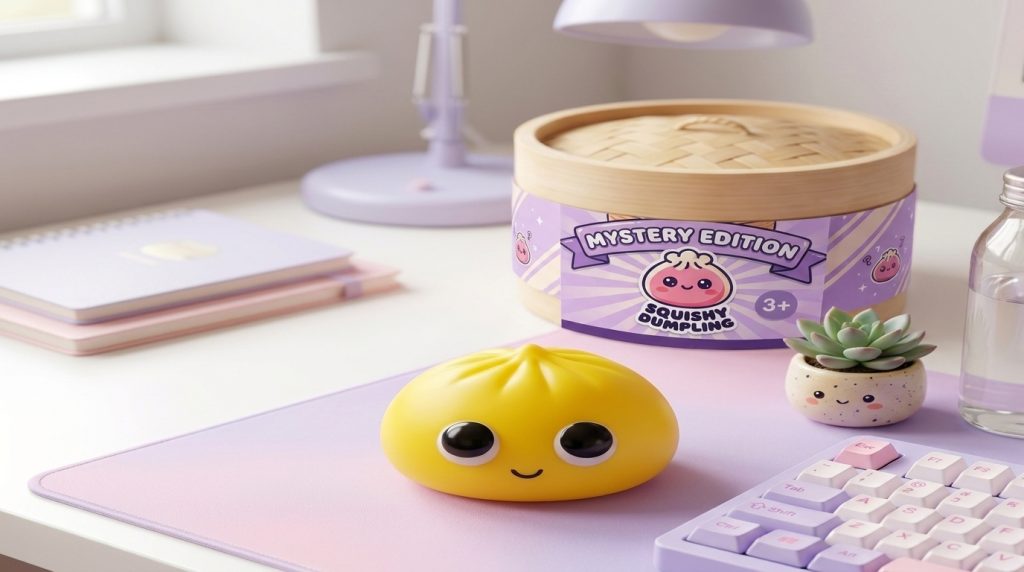 Dumpling Squishy Mystery Pop Wielkie Oczy w codziennej aranżacji