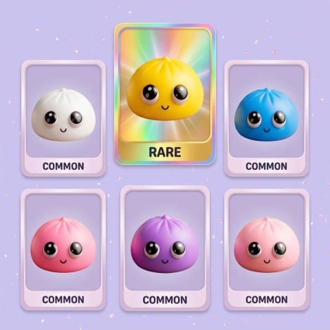Dumpling Squishy Mystery Pop Wielkie Oczy ściskany w dłoni