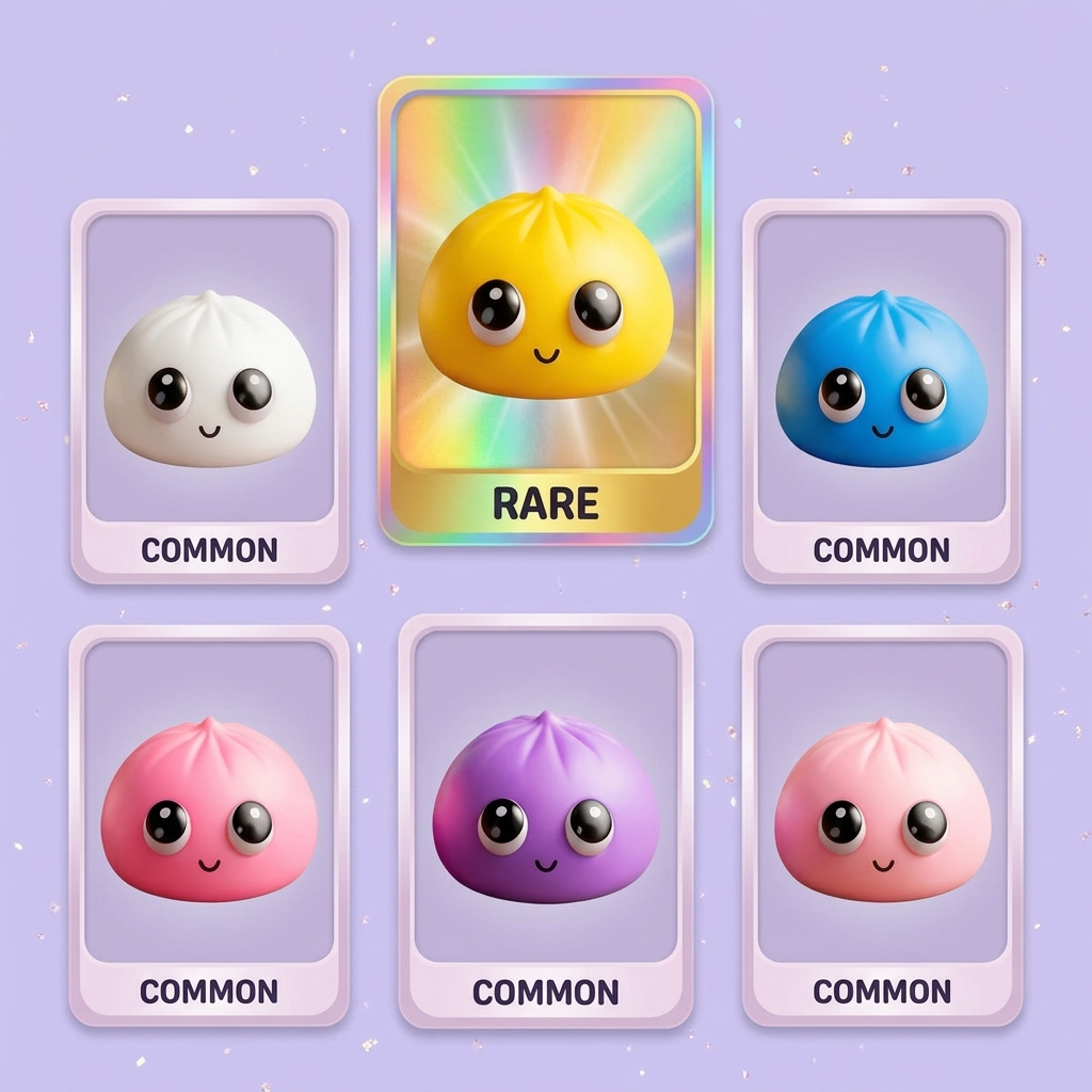 Dumpling Squishy Mystery Pop Wielkie Oczy ściskany w dłoni