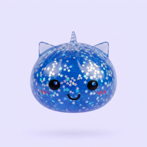 Squishy Dumpling Jednorożec Mystery Glitter ściskany w dłoni