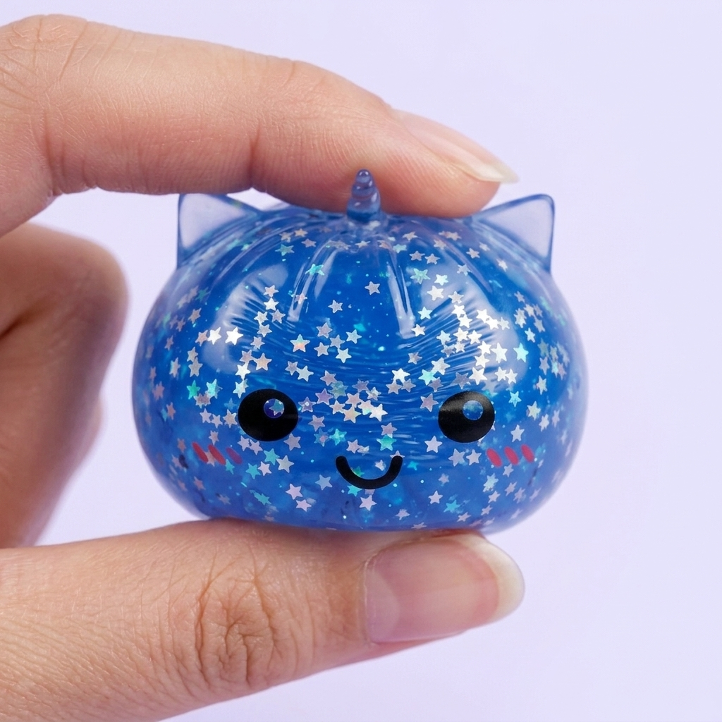 Squishy Dumpling Jednorożec Mystery Glitter ściskany w dłoni
