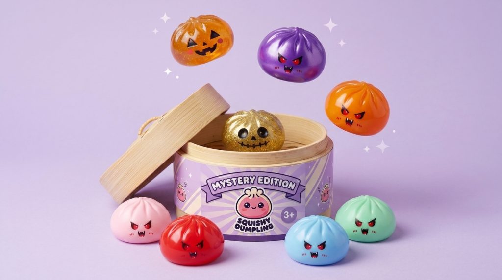 Squishy Dumpling Vampire Mystery Karmazynowy ściskany w dłoni