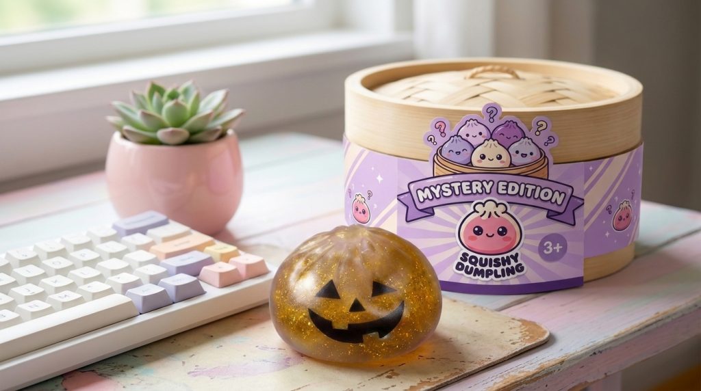 Squishy Dumpling Vampire Mystery Karmazynowy w codziennej aranżacji