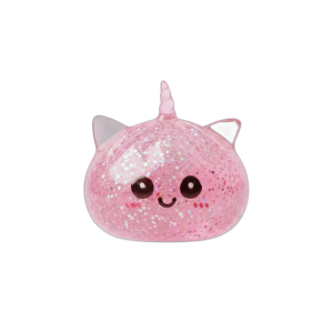Dumpling Squishy Glitter Jednorożec Różowy ściskany w dłoni