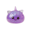 Dumpling Squishy Glitter Fioletowy Jednorożec ściskany w dłoni