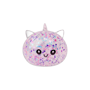 Dumpling Squishy Unicorn Sparkle Biały ściskany w dłoni