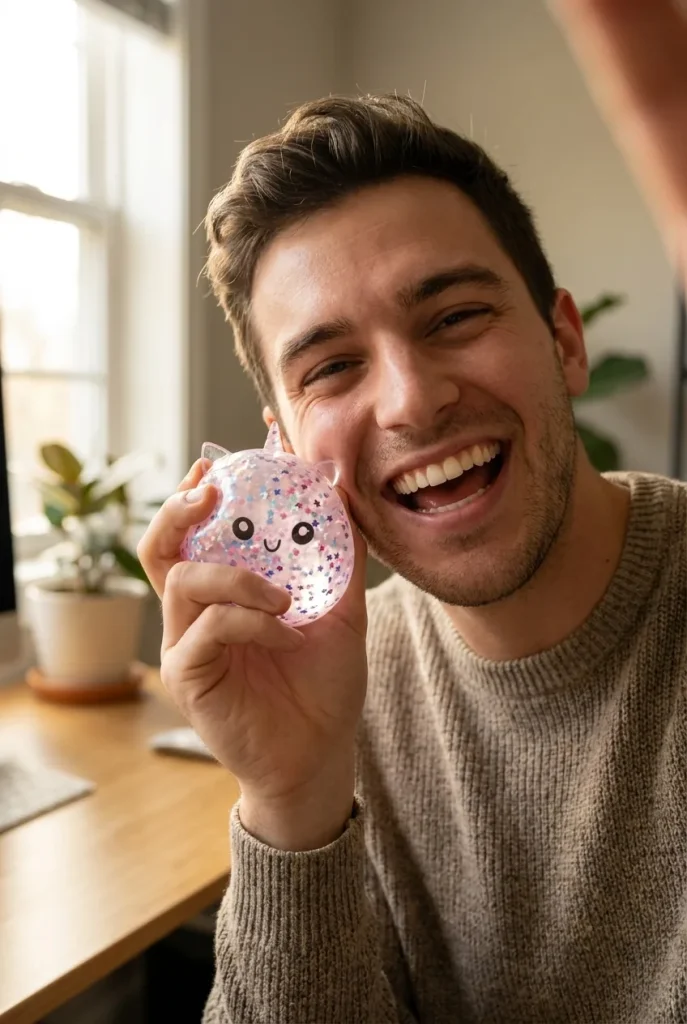 Dumpling Squishy Unicorn Sparkle Biały na co dzień