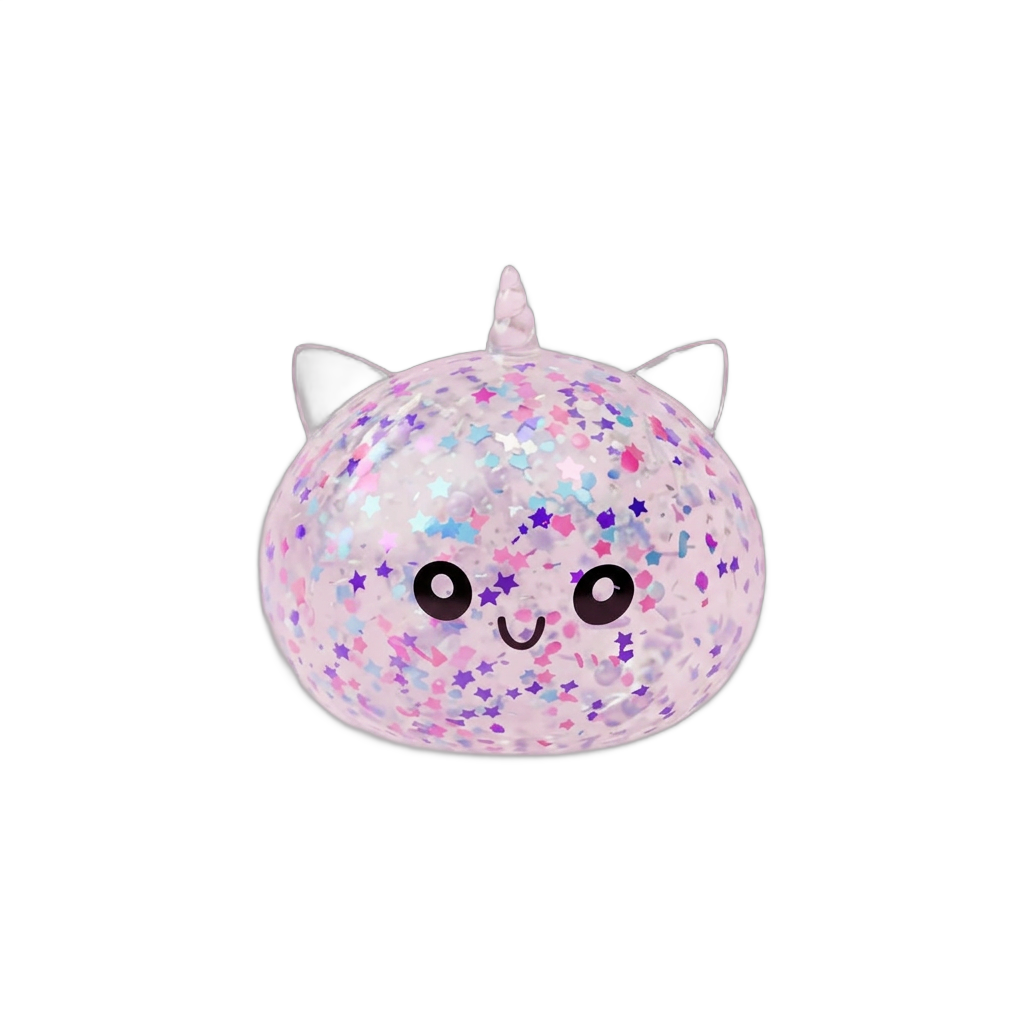 Dumpling Squishy Unicorn Sparkle Biały ściskany w dłoni
