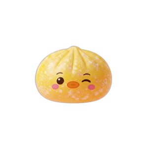 Dumpling Squishy Pingwin Żółty Maślany ściskany w dłoni