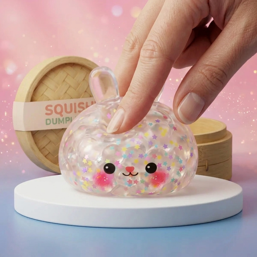 Bunny Dumpling Squishy Bąbelkowy ściskany w dłoni