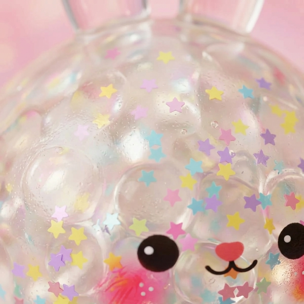 Bunny Dumpling Squishy Bąbelkowy makro tekstury pianki